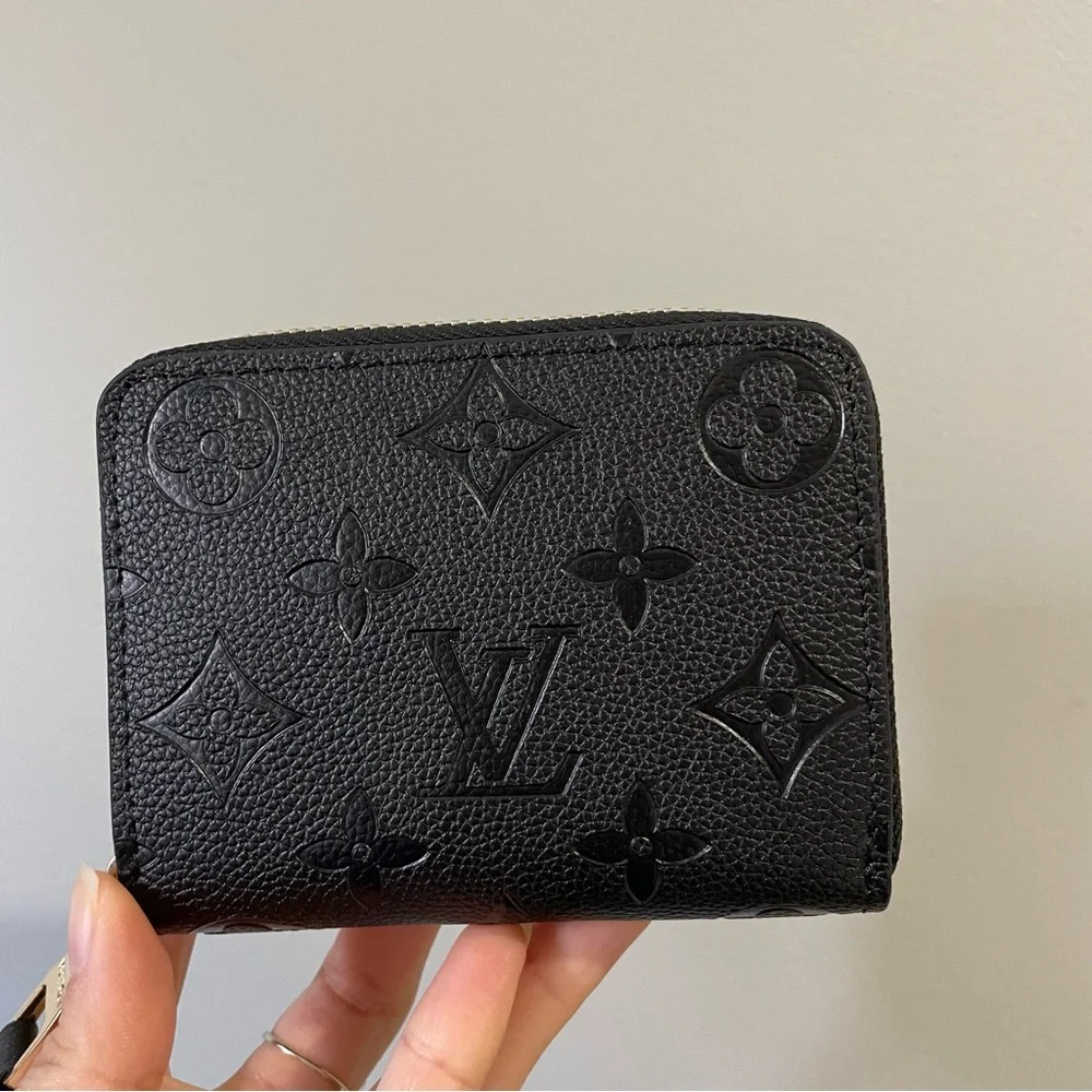 LV ZIPPY COIN PURSE Black Monogram Empreinte Leather